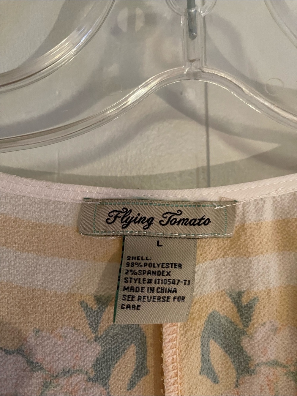 Flying Tomato Yellow Floral V-Neck Kimono Blouse - Picture 2 of 5